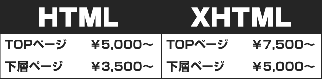 1ページ3,500円からの低価格でご提供